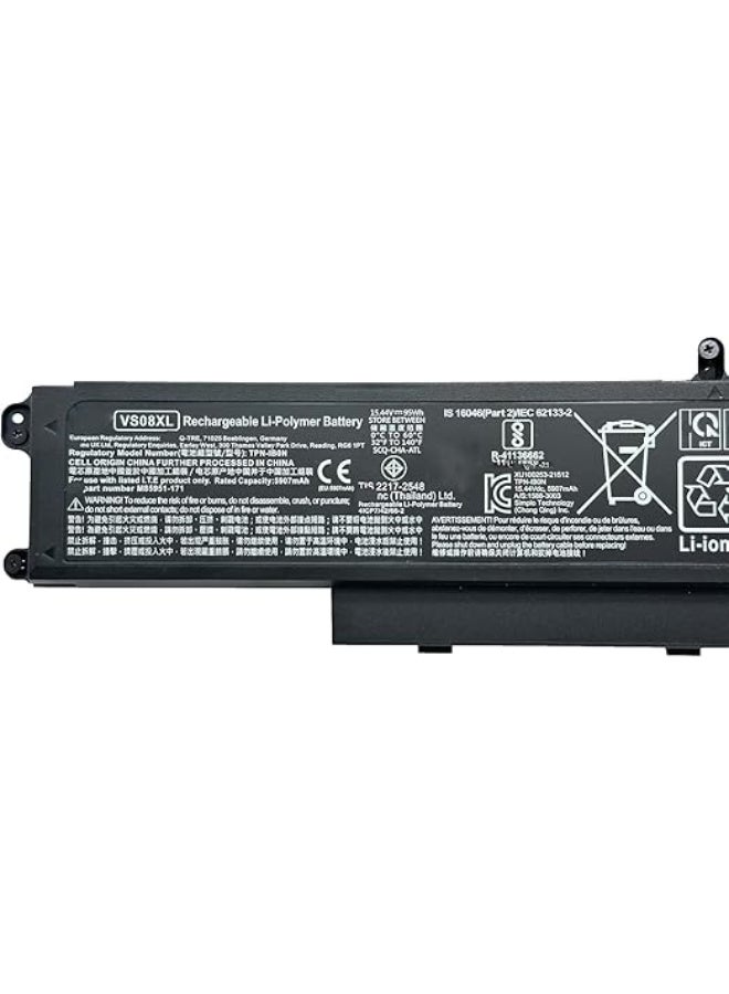بطارية لابتوب متوافقة مع HP ZBook Fury 16 G9 Mobile Workstation/ZBook Fury 16 G10 Mobile Workstation/Fury 16 G11 Series طراز VS08XL TPN-IB0N (15.44 فولت 95 واط/ساعة) TPN-DB1F M85951-171 - Image 3